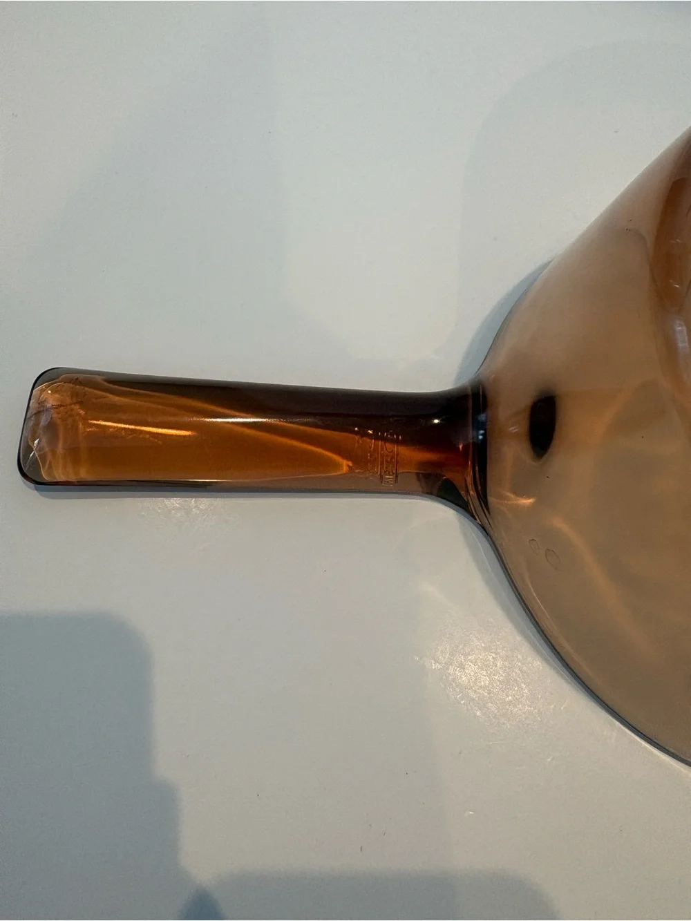 Corning Ware Amber Visions  1 Liter Sauce Pan Pour Spout No Lid Replacement